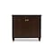 Baxton Studio Winda 2-Door Dark Brown Wooden Entryway Shoes Storage Cabinet 118-6513 - alternate 1